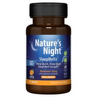 Nature's Night SleepMeltz Orange Triple Strength Melatonin Dietary Supplement, 15 mg, 90 count