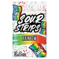Sour Strips Rainbow Candy, 3.4 oz