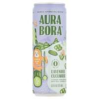 Aura Bora Lavender Cucumber Herbal Sparkling Water, 12 fl oz