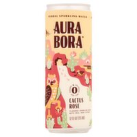 Aura Bora Cactus Rose Herbal Sparkling Water, 12 fl oz