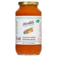 Monte's Fine Foods Tomato & Sweet Pepper Sauce, 24 oz