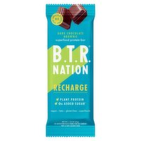 B.T.R. Nation Dark Chocolate Brownie Recharge Superfood Protein Bar, 1.23 oz