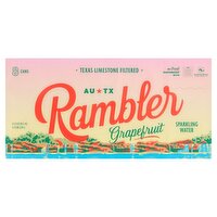 Rambler Grapefruit Sparkling Water, 12 fl oz, 8 count