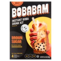 Bobabam Bobabam Brown Sugar Instant Boba Drink Kit, 4 count, 9.2 oz, 9.2 Ounce 