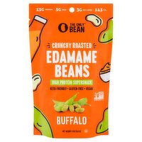 The Only Bean Buffalo Crunchy Roasted Edamame Beans, 4  oz