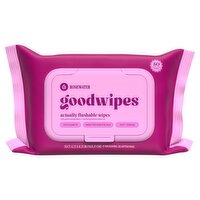 goodwipes XL Rosewater Flushable Wipes, 1 Pack, 50 Total Wipes
