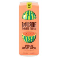 Betweener Sparkling Watermelon Peach Energy Drink, 12 fl oz