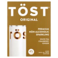 TÖST All-Natural Non-Alcoholic Sparkling Beverage, 250 ML Cans