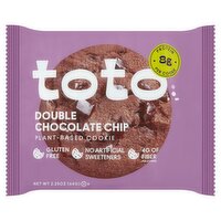 Toto Double Chocolate Chip Plant-Based Cookie, 2.25 oz