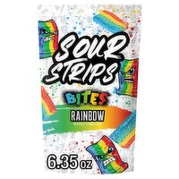 Sour Strips Bites Rainbow Candy, 6.35 oz