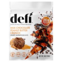 Defi Milk Chocolate Peanut Butter Crunch Crispy Superfood Bite, 4 oz