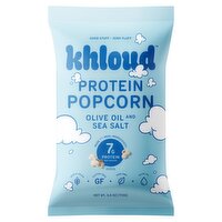 Khloud Olive Oil and Sea Salt Protein Popcorn, 4.0 oz