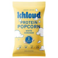 Khloud White Cheddar Protein Popcorn, 4.0 oz