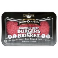 Steakhouse Elite Kobe-Crafted American-Style Ground Beef Burgers with Brisket, 16 oz