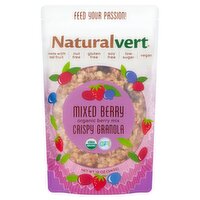 Naturalvert Mixed Berry Organic Berry Mix Crispy Granola, 12 oz