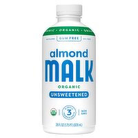 Malk Organic Unsweetened Almond Milk, 28 fl oz