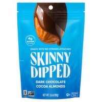 SkinnyDipped Dark Chocolate Cocoa Almonds, 3.5 oz