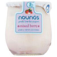 Nounós Mixed Berry Greek Low-Fat Yogurt, 5.3 oz