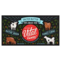 Vital Farms Salted Butter, 1/4 lb, 2 count