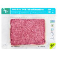 Pre 85% Lean 15% Fat 100% Grass Fed & Finished Ground Beef, 16 oz, 16 Ounce