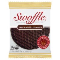 Swoffle Caramel-Filled Dark Chocolate Dipped Dutch Waffle, 1.45 oz