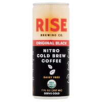 Rise Brewing Co. Original Black Cold Brew Nitro Coffee, 7 fl oz