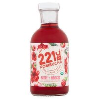 Kombucha 221B.C. Berry + Hibiscus Kombucha, 16 fl oz