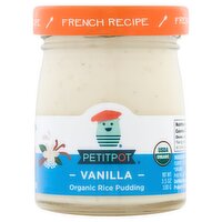 Petitpot Vanilla Organic Rice Pudding, 3.5 oz