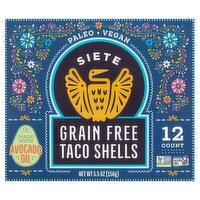 Siete Grain Free Taco Shells, 12 count, 5.5 oz