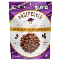 Undercover Milk Chocolate + Currants Chocolate Quinoa Crisps, 2.0 oz