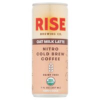 Rise Brewing Co. Oat Milk Latte Nitro Cold Brew Coffee, 7 fl oz