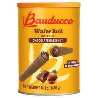 Bauducco Wafer Roll Filled with Chocolate Hazelnut, 14.1 oz