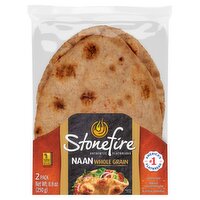 Stonefire Whole Grain Naan, 2 count, 8.8 oz, 8.8 Ounce