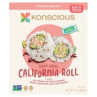 Konscious Plant-Based California Roll, 8 count, 7.4 oz