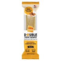 Ultra Chewy Double Treat Bones Long-Lasting Chew for Dogs, 2.8 oz
