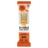 Ultra Chewy Double Treat Bones Bacon & Cheese Flavor Long-Lasting Chew for Dogs, 2.8 oz