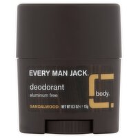 Every Man Jack Sandalwood Body Deodorant, 0.5 oz