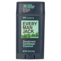 Every Man Jack Caribbean Coconut Deodorant, 2.6 oz