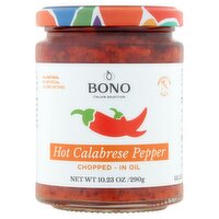 Bono Hot Calabrese Pepper Chopped - in Oil, 10.23 oz