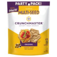 Crunchmaster Classic Multi-Seed Original Crunchy, Baked Rice Crackers Party Pack!, 9 oz