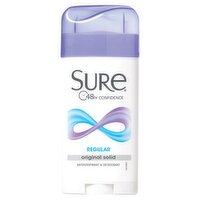 Sure Regular Original Solid Antiperspirant & Deodorant, 2.7 oz, 2.7 Ounce