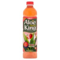 OKF Aloe Vera King Pure Premium Strawberry Aloe Drink, 50.7 fl oz