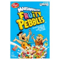 Post Fruity Pebbles Sweetened Rice Cereal with Marshmallows, 11 oz