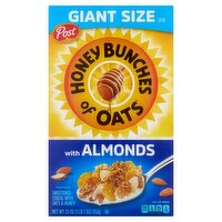 Post Honey Bunches of Oats with Almonds Sweetened Cereal with Oats & Honey Gaint Size, 23 oz