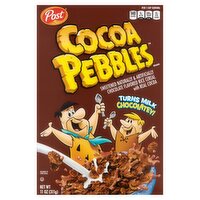 Post Cocoa Pebbles Chocolate Flavored Rice Cereal, 11 oz