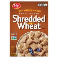 Post Shredded Wheat Wheat 'N Bran Cereal Spoon Size, 18 oz, 18 Ounce