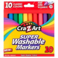 Cra-Z-Art Super Washable Markers, 10 count, 10 Each