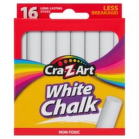 Cra-Z-Art White Chalk, 16 count, 16 Each