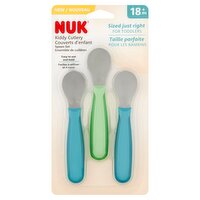 NUK Kiddy Cutlery Spoon Set, 18 m+, 3 count