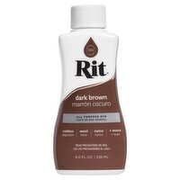 Rit Dark Brown All Purpose Dye, 8.0 fl oz, 8 Fluid ounce